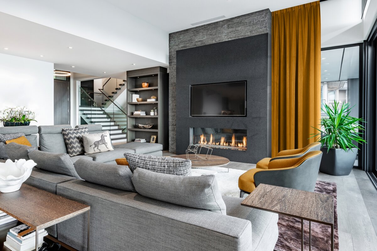 zasłony do szarej kanapy