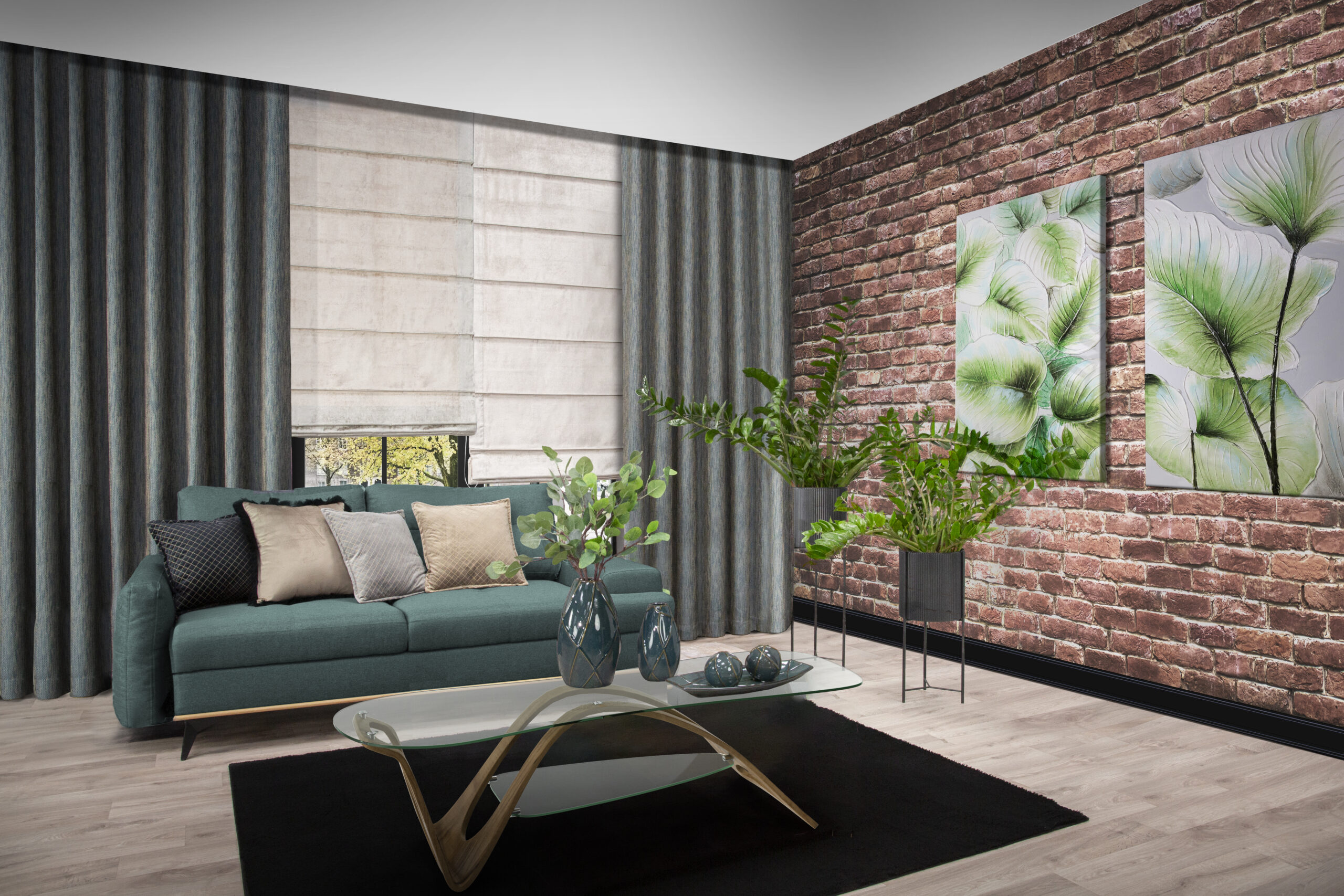 jak łączyć rolety i zasłony