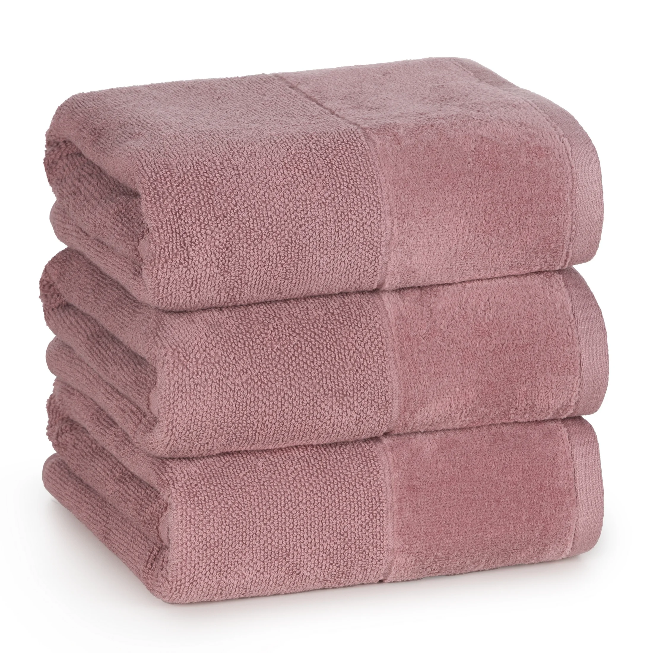 Ręcznik do rąk FERO z welwetową bordiurą pudrowo różowy 30x50 cm Eurofirany