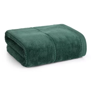 Ręcznik do rąk 30x50 cm bawełniany kolor zielony z welwetową bordiurą 500 g/m2 JESSI Eurofirany