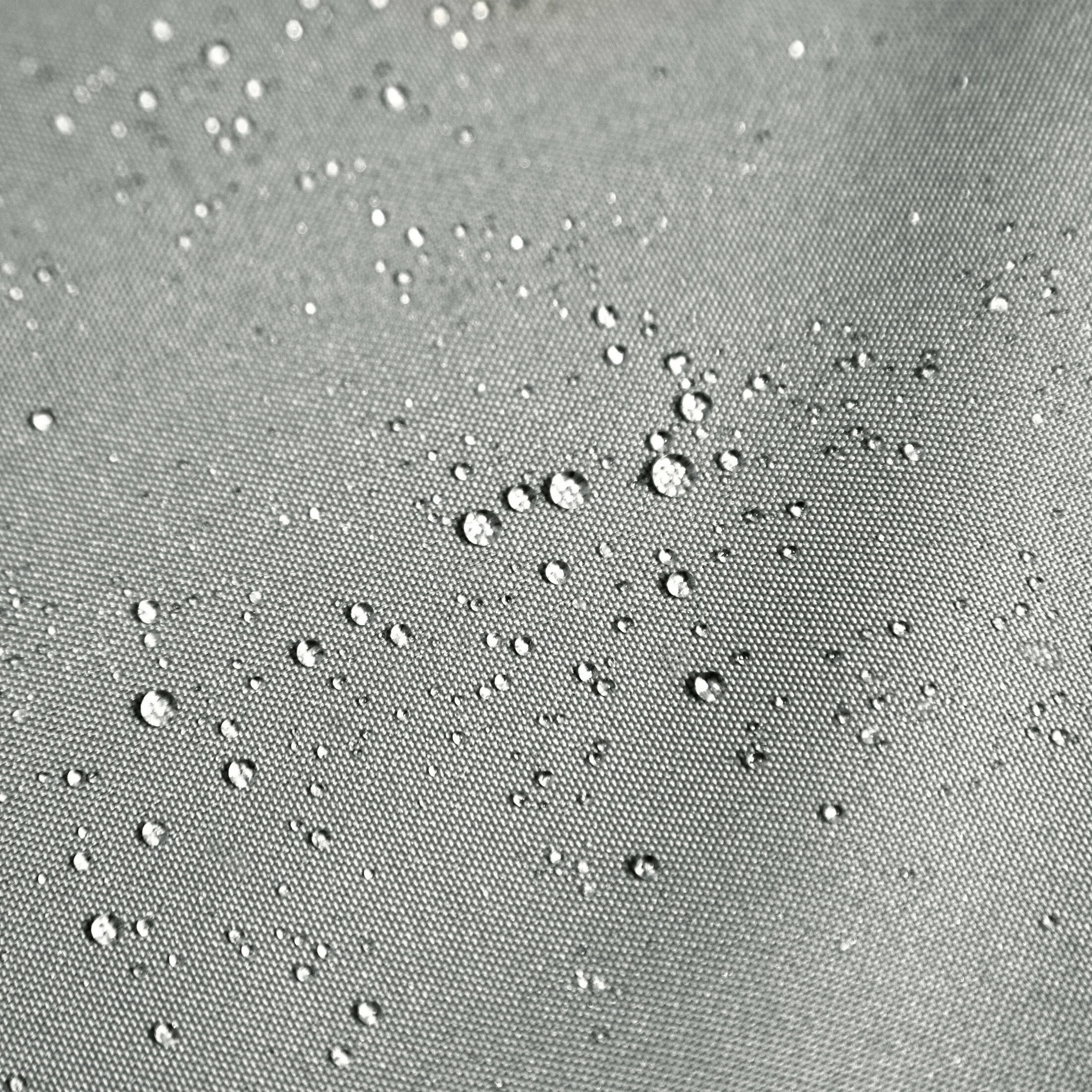 Zasłona srebrna z wodoodpornej tkaniny idealna do ogrodu i na taras 155x200 cm szelki/rzep GARDEN Eurofirany