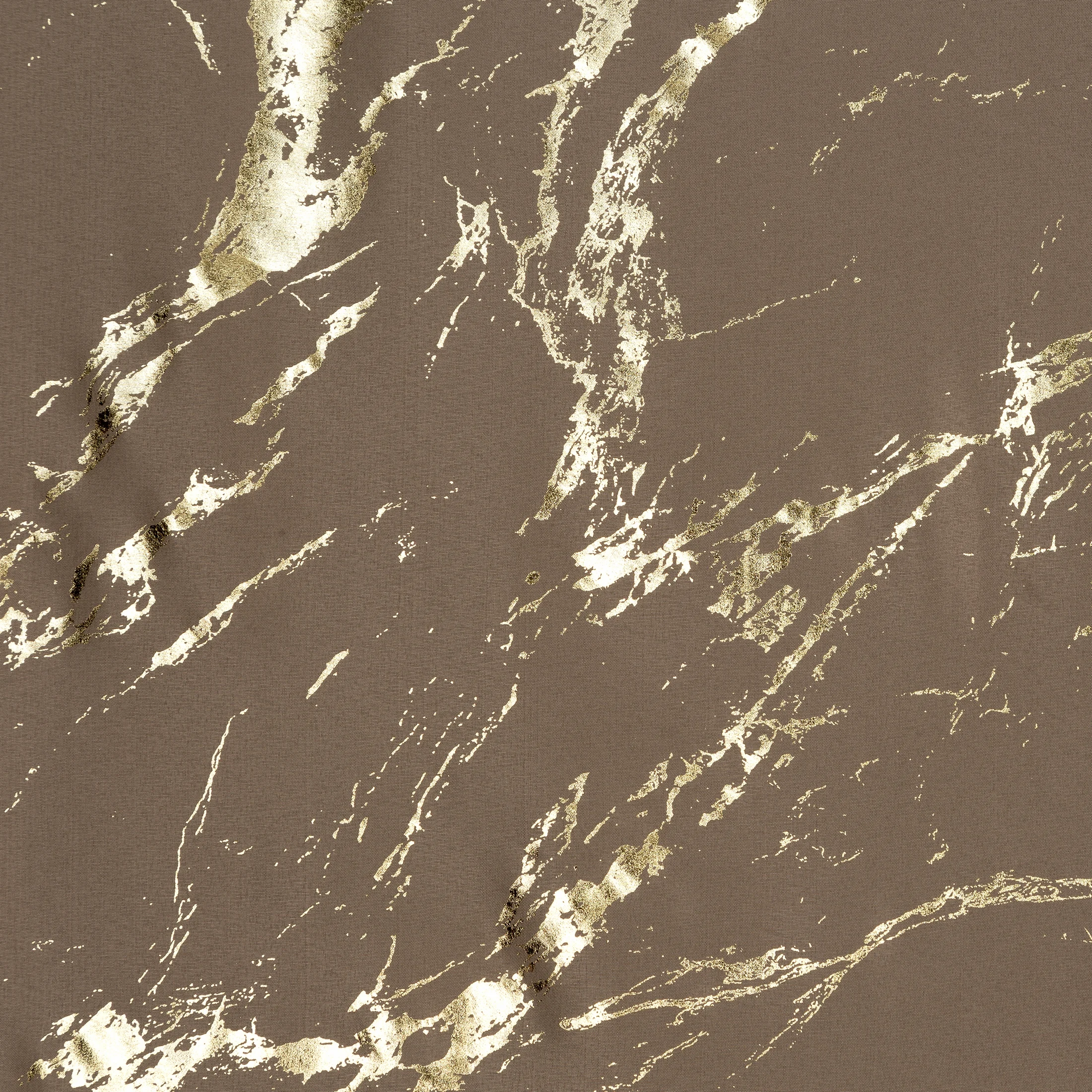 Zasłona brązowo, złocista zdobiona nadrukiem marmurku 140x250 cm przelotka LANI Eurofirany