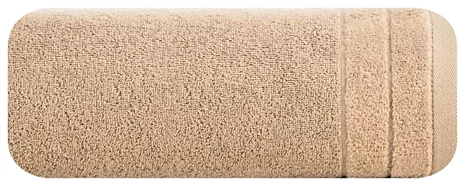 Ręcznik do rąk Damla z welwetową bordiurą beżowy 50x90 cm Eurofirany
