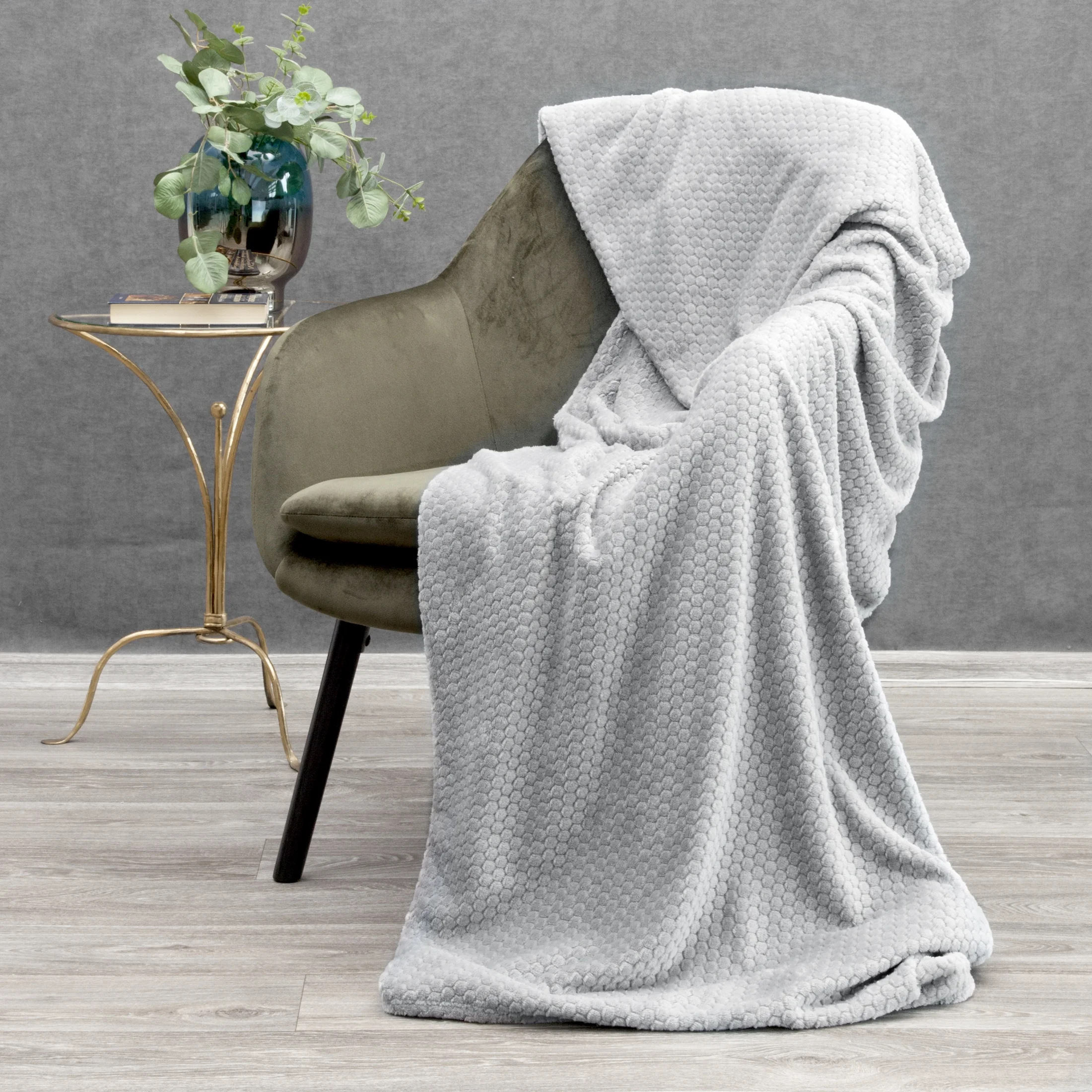 Koc ZOE z mikroflano w stylu skandynawskim Eurofirany