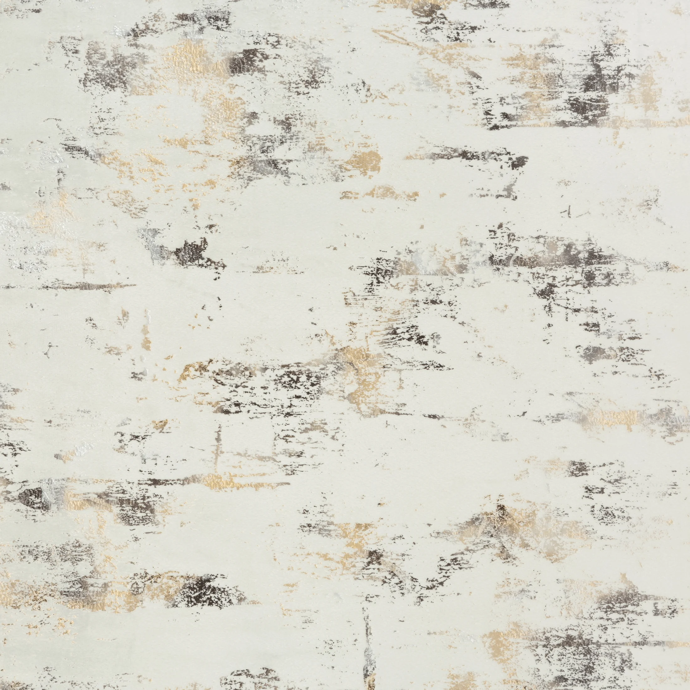 Zasłona kremowo, złocista zdobiona marmurkowym wzorem, welwetowa 140x250 cm przelotka TAMI Eurofirany