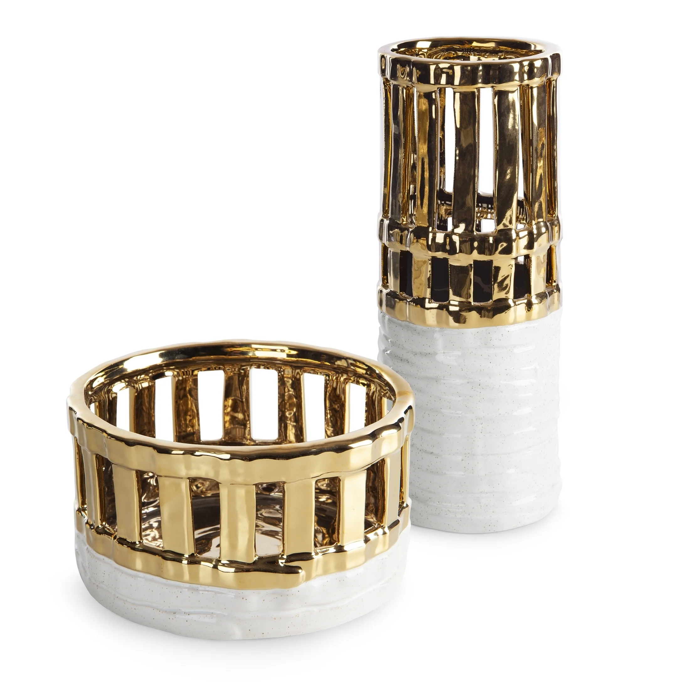 Misa dekoracyjna MAELA w złoto białej kolorystyce