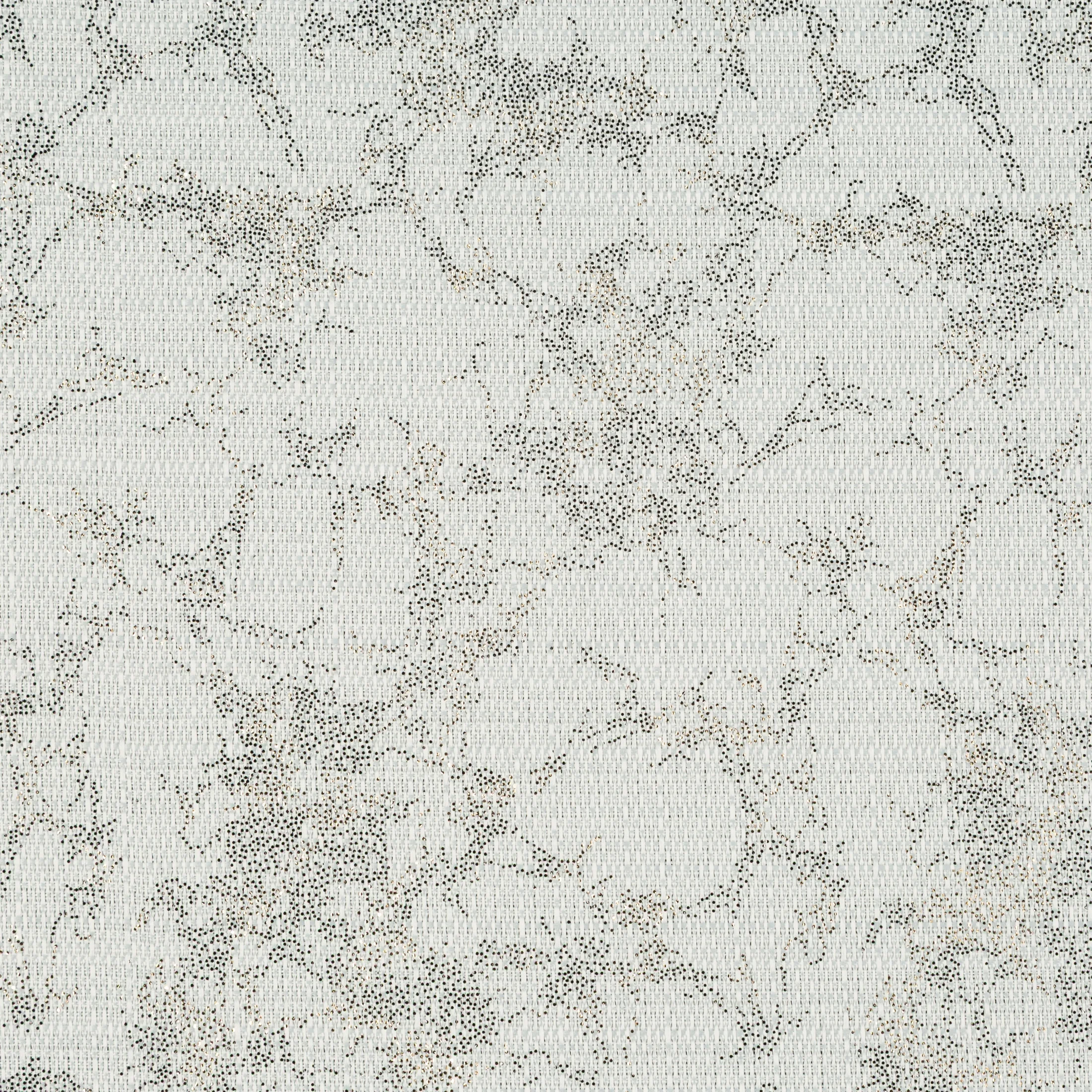 Zasłona kremowo, grafitowa zdobiona nadrukiem nakrapianym 140x250 cm przelotka - RONYA - Eurofirany