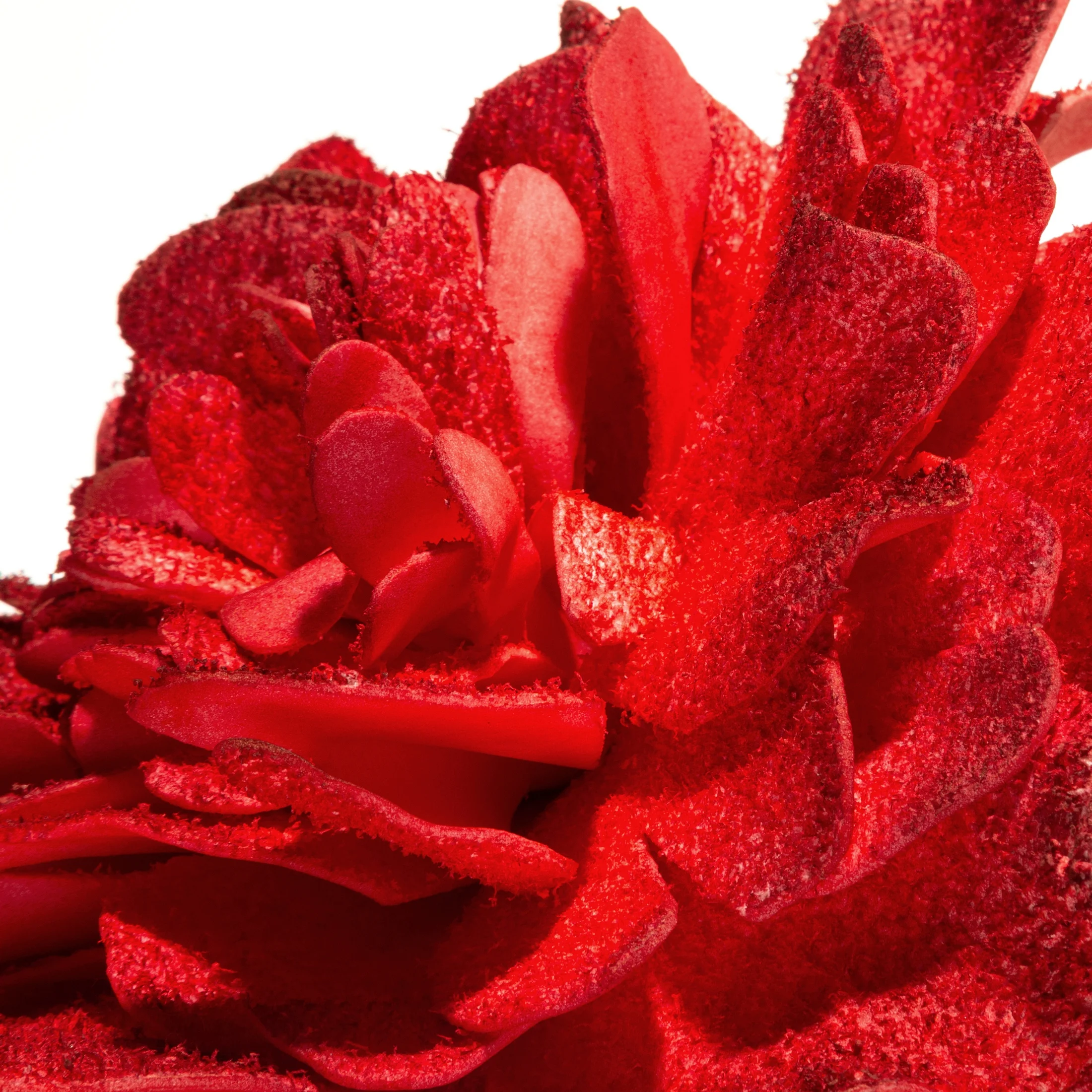 Kwiat sztuczny czerwony z plastycznej pianki foamiran 70 cm Eurofirany