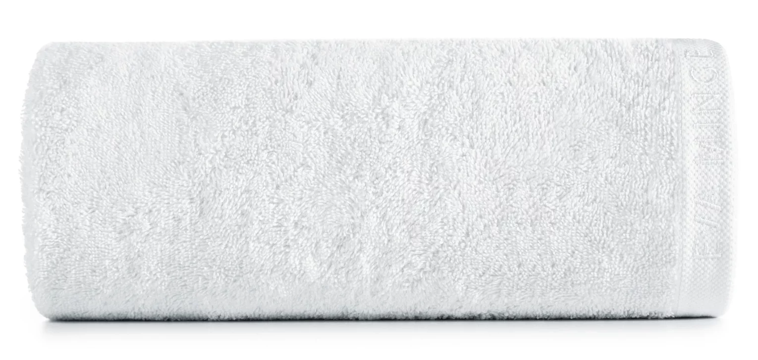 Ręcznik kąpielowy 70x140 cm bawełniany kolor biały z haftowanym logiem Eva Minge 550 g/m2 VENUS Eurofirany