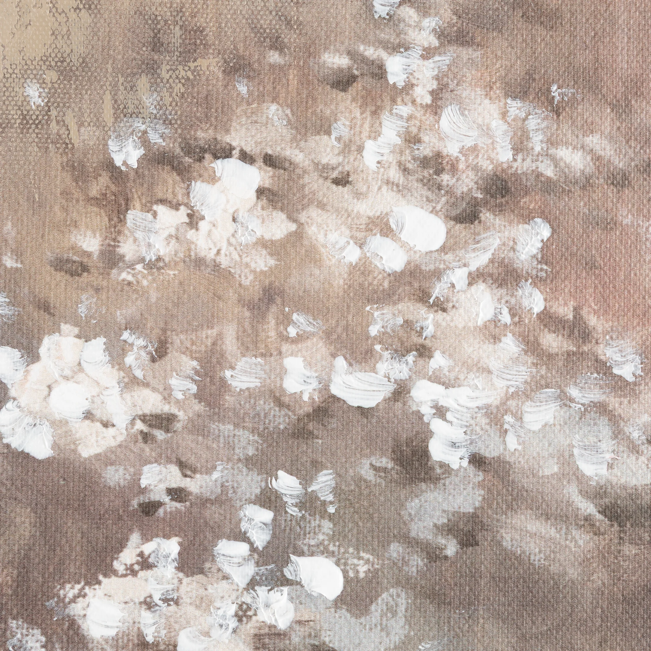 Obraz beżowo, biały nadruk na płótnie pejzaż 60x90 cm Eurofirany