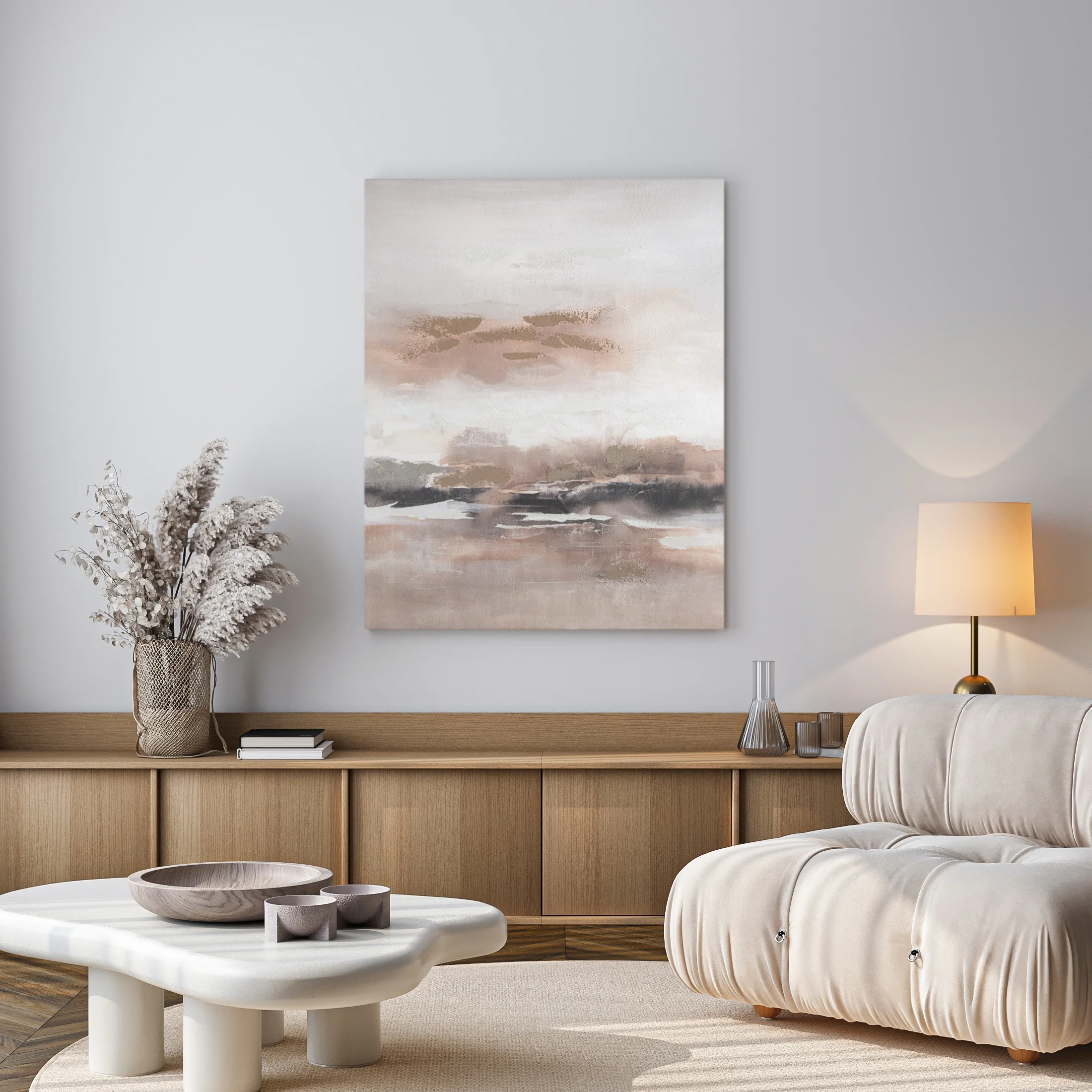 Obraz ręcznie malowany na płótnie z motywem abstrakcyjnym Eurofirany