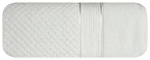 Ręcznik do rąk 50x90 cm bawełniany kolor biały z welwetową bordiurą 500 g/m2 JESSI Eurofirany