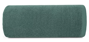 Ręcznik do rąk 30x50 cm bawełniany kolor ciemnomiętowy zdobiony błyszczącą bordiurą 500 g/m2 LARI Eurofirany