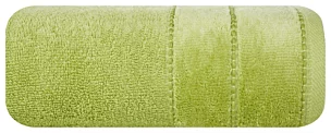 Ręcznik kąpielowy 70x140 cm bawełniany kolor oliwkowy z welwetową bordiurą 500 g/m2 JESSI Eurofirany