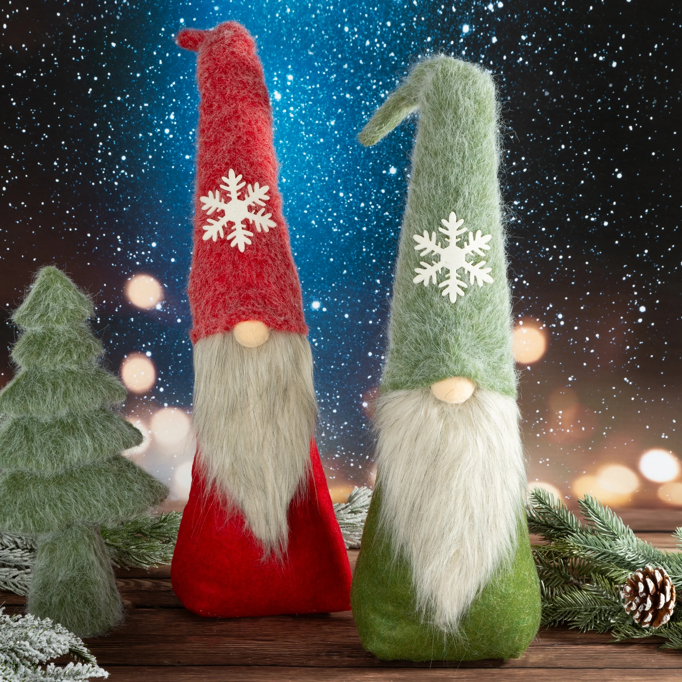 Figurka dekoracyjna Skrzat z tkaniny filcowej Eurofirany