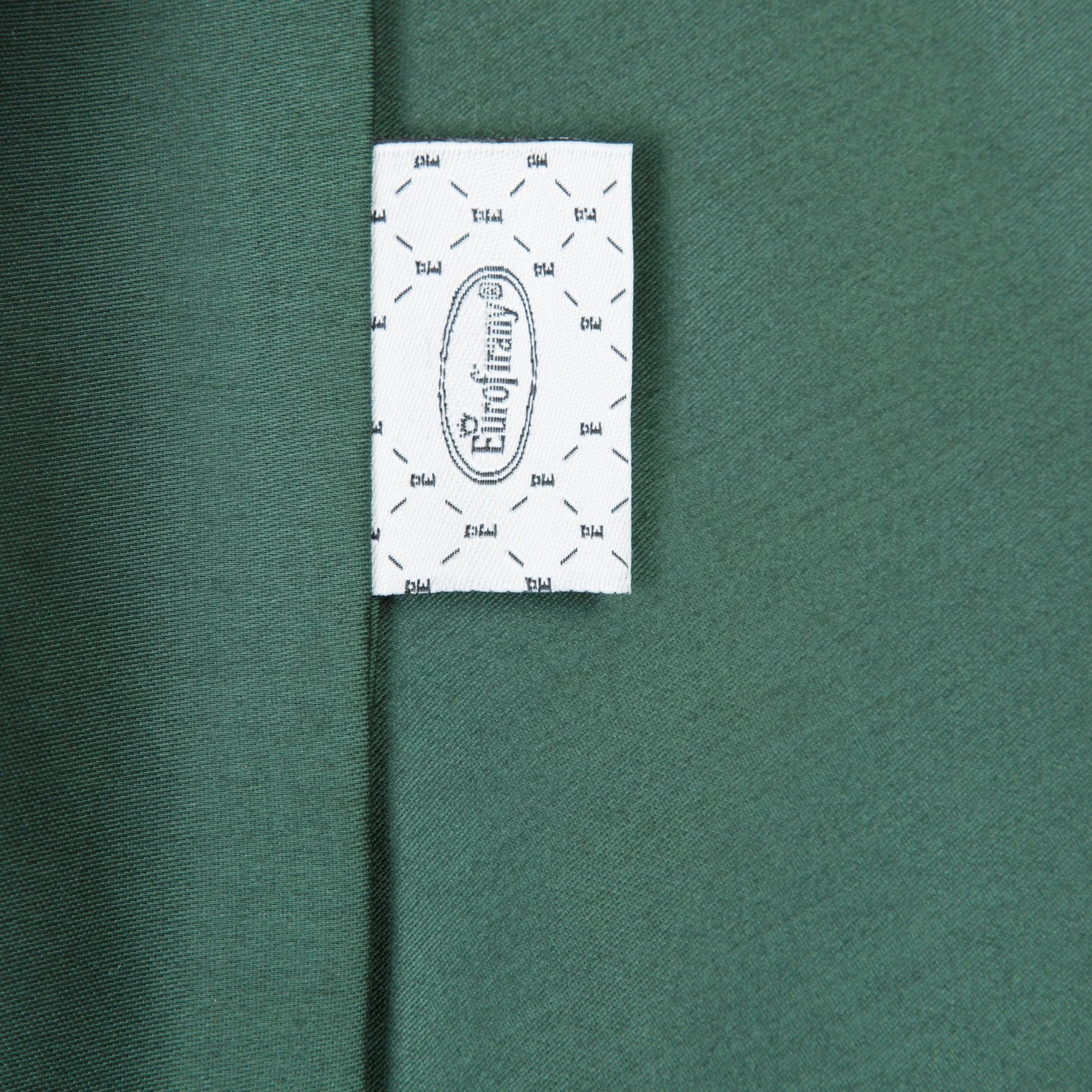 Poszewka na poduszkę 50x70 cm z satyny bawełnianej ciemnozielona DINA Eurofirany