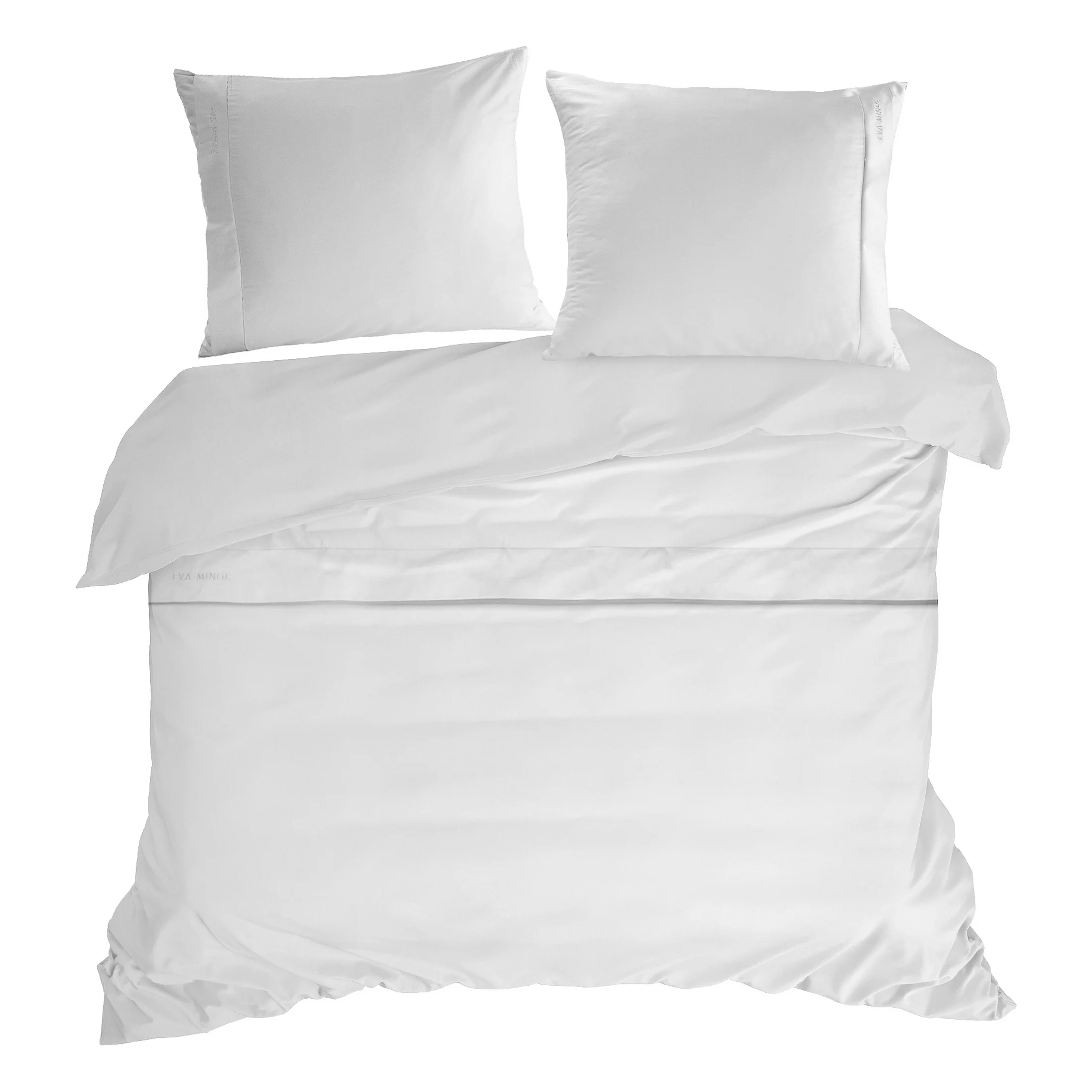 Pościel 220x200 cm z makosatyny bawełnianej kolor biały Eva Minge Eurofirany