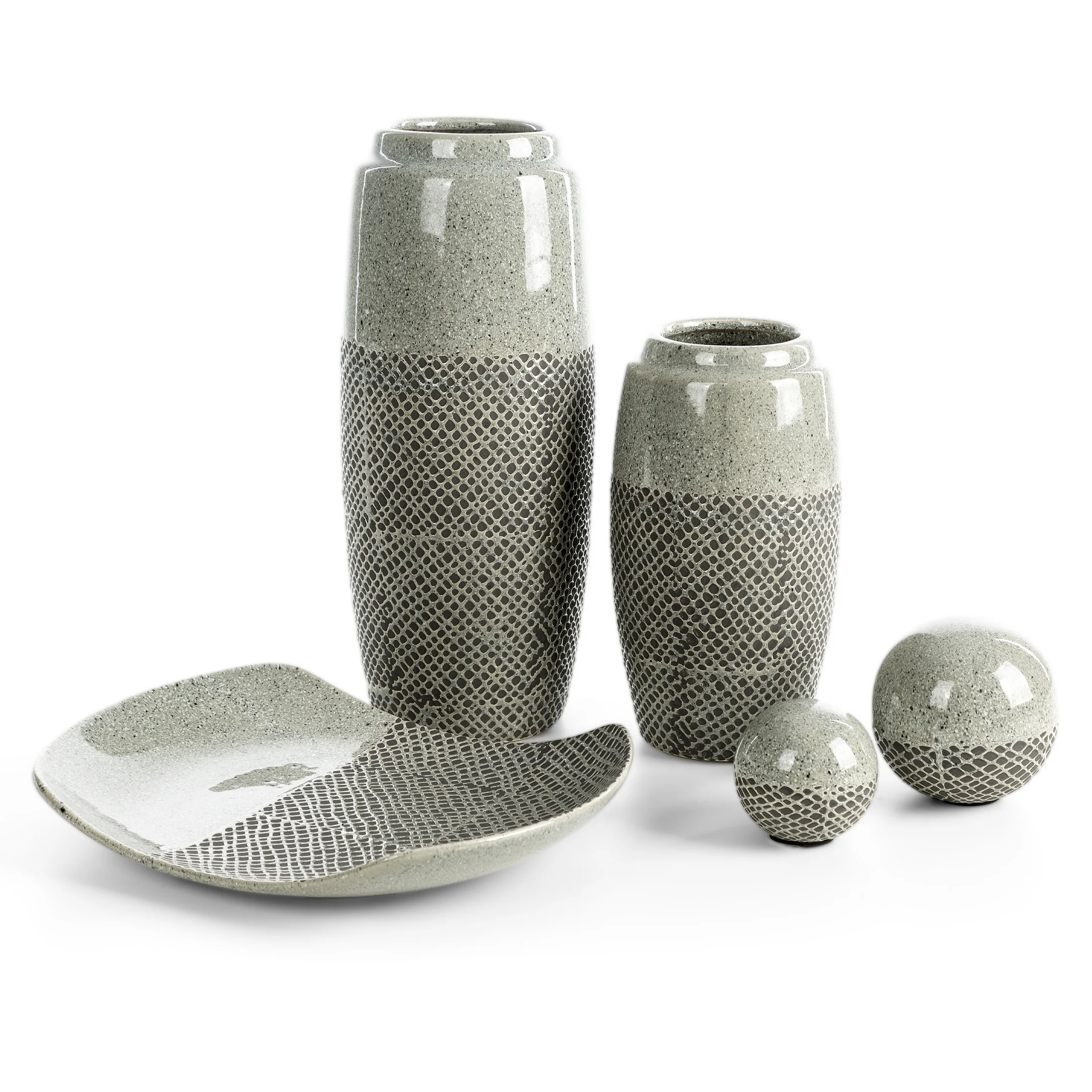 Wazon dekoracyjny stalowy w nowoczesnej stylistyce 16x36 cm NORI Eurofirany