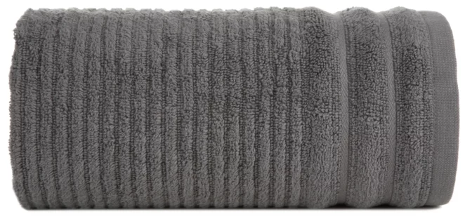 Ręcznik do rąk 30x50 cm bawełniany kolor stalowy w prążki 400 g/m2 SAMMY Eurofirany