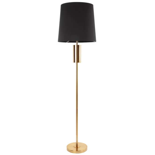 Lampa stojąca do salonu czarna w minimalistycznym stylu 36 x 157 cm LETI  Eurofirany