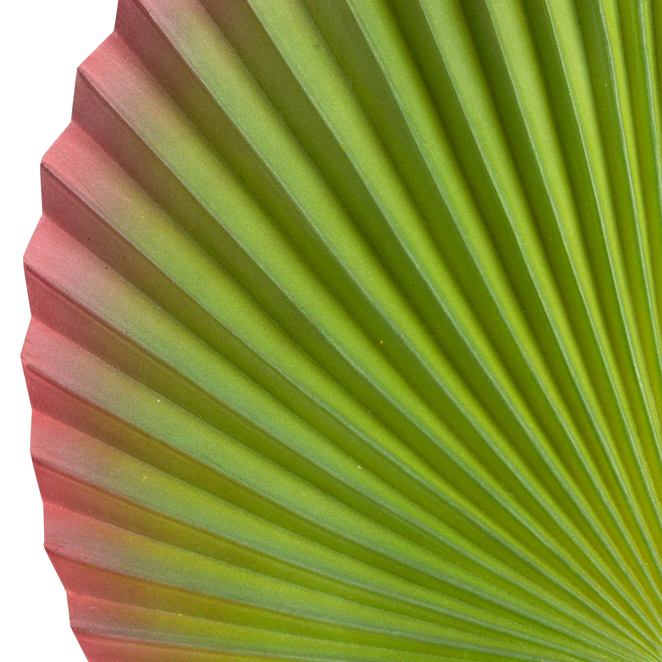 Liść sztuczny zielono, bordowy z silikonu 55 cm