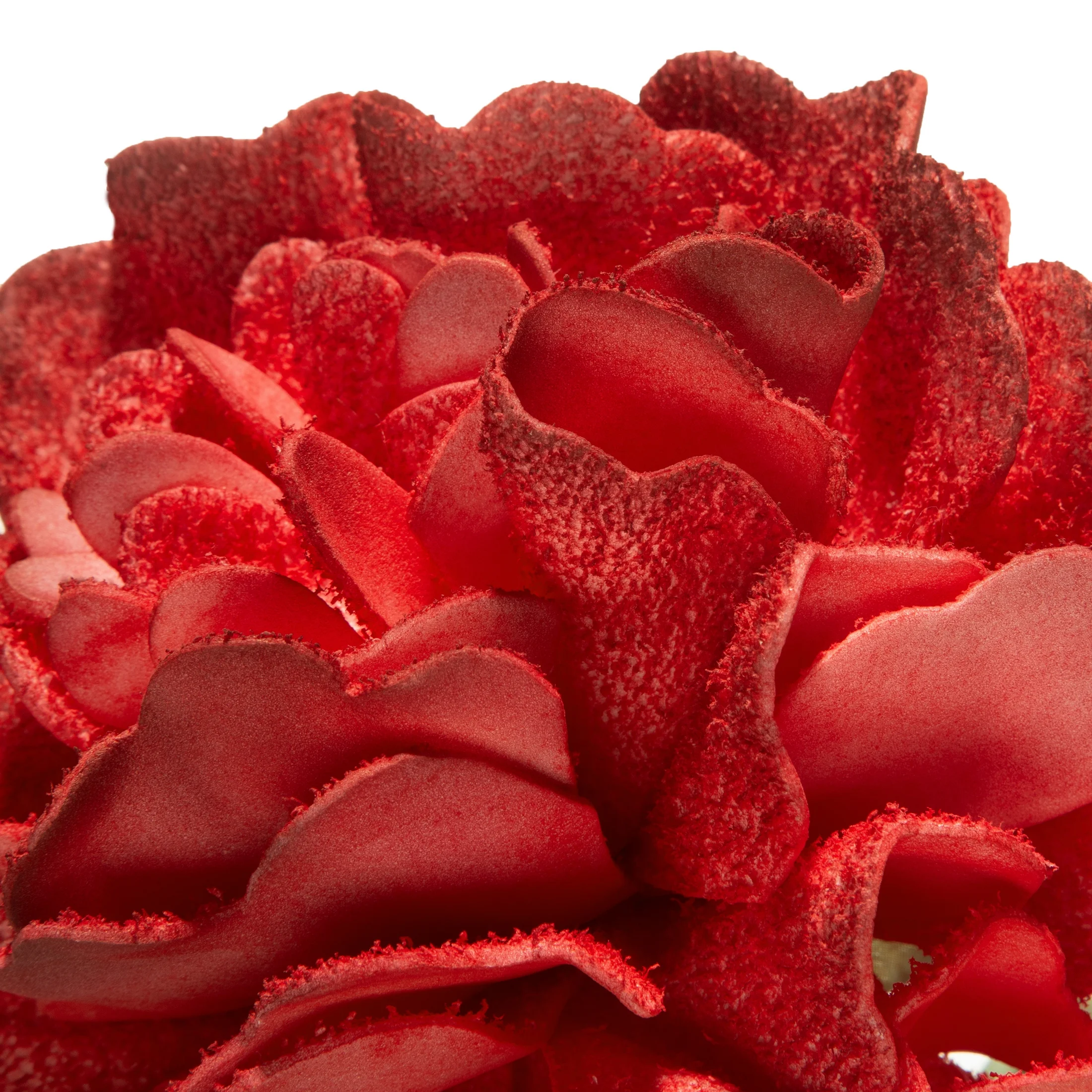 Kwiat sztuczny czerwony z plastycznej pianki foamiran 75 cm Eurofirany