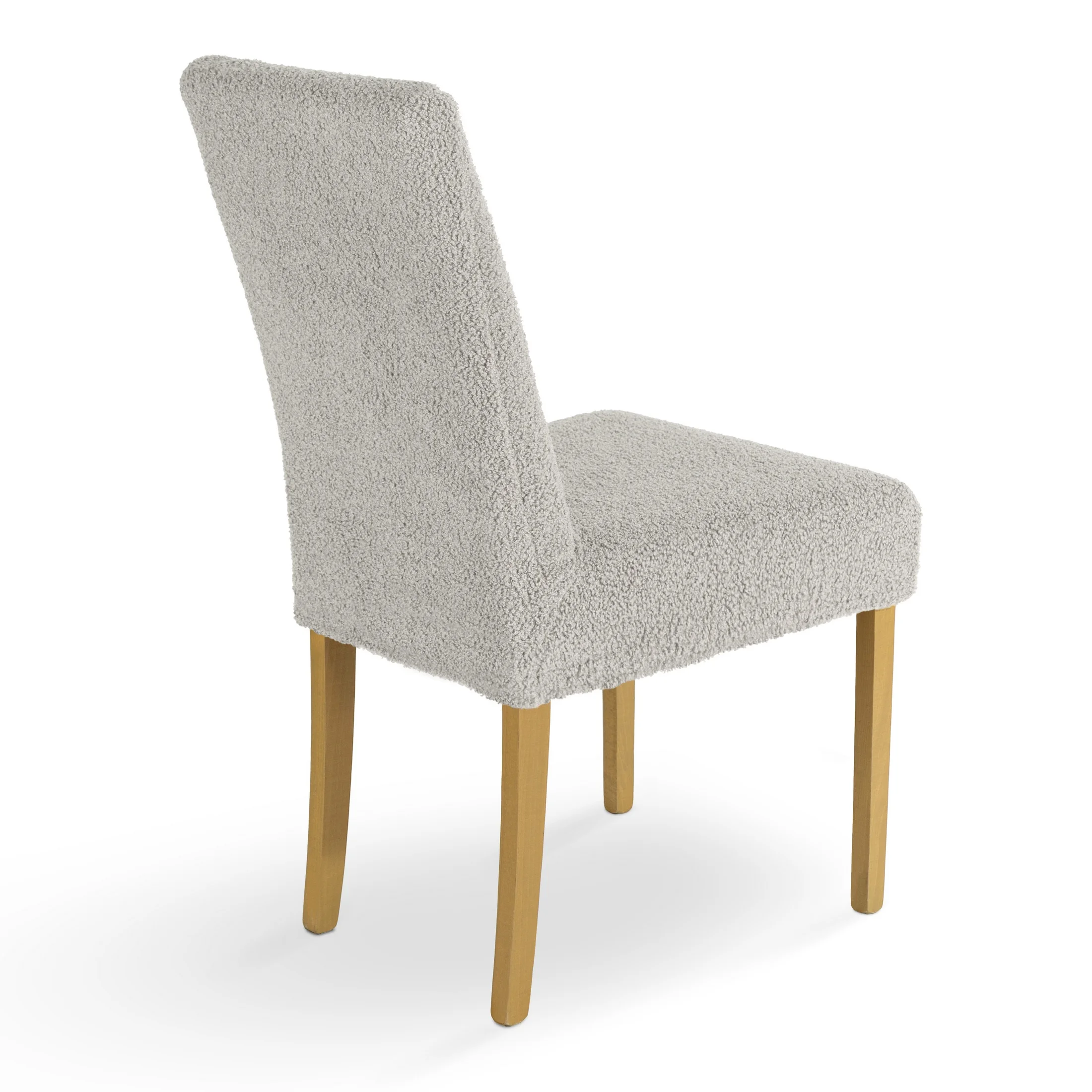 Pokrowiec na krzesło srebrny wodoodporny 35x55x30 cm o strukturze boucle Design 91 Eurofirany