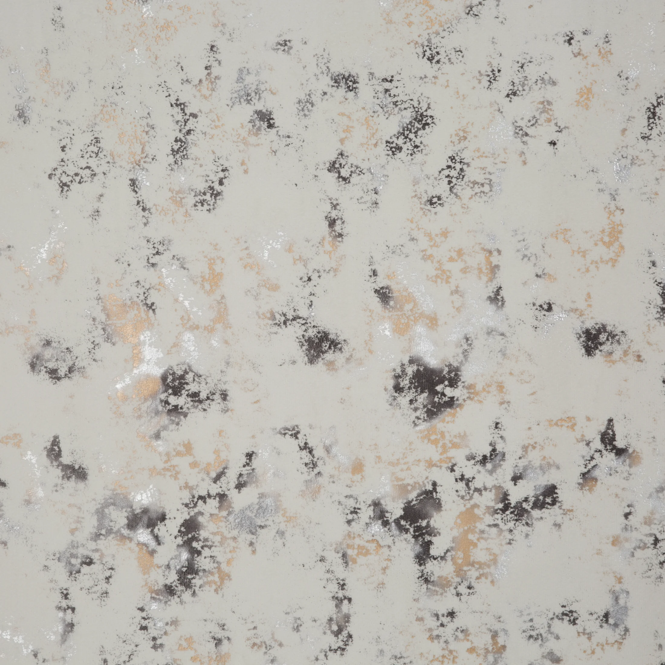 Zasłona kremowo, szampańska z nadrukiem metalicznym z welwetu 140x270 cm taśma MARIELA Eurofirany