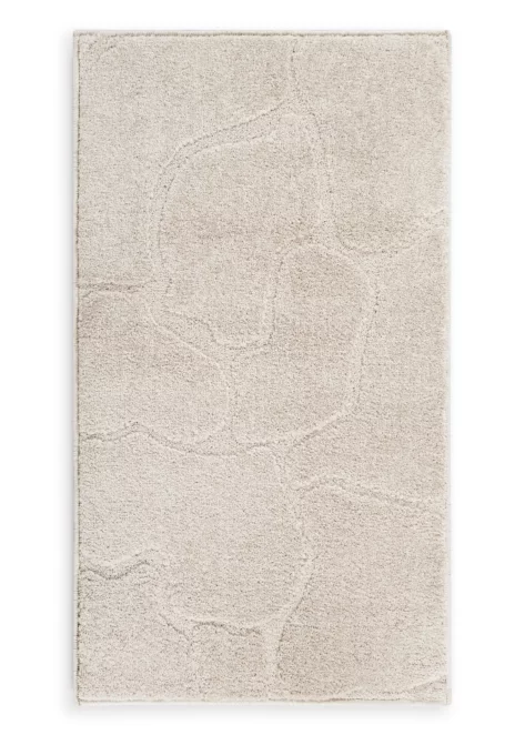 Dywan 80x150 cm beżowy wytłaczany z organicznym wzorem ALBA2 Eurofirany