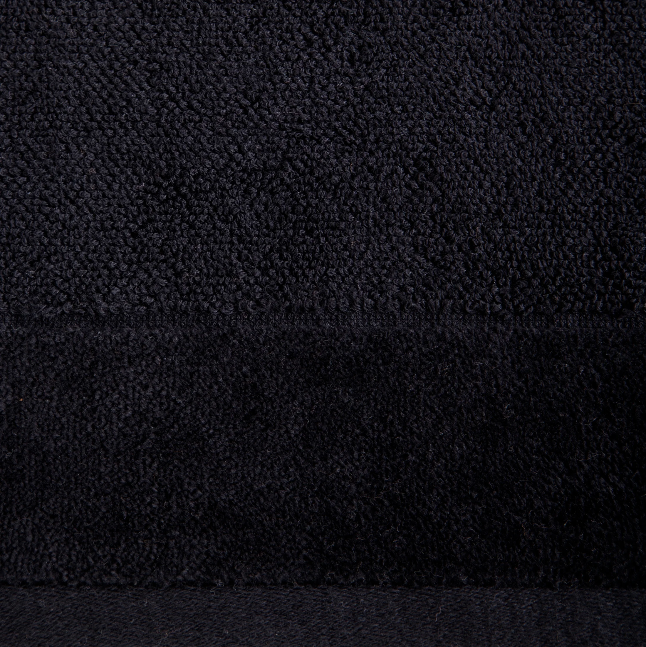 Ręcznik do rąk FERO z welwetową bordiurą czarny 30x50 cm Eurofirany