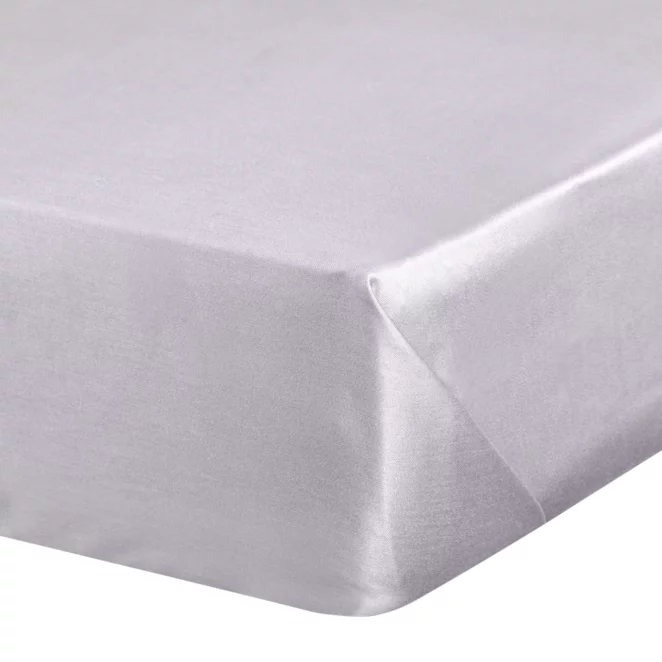 Prześcieradło jersey z gumką 90x200 cm z bawełny kolor jasnoszary 140 g/m2 Eurofirany