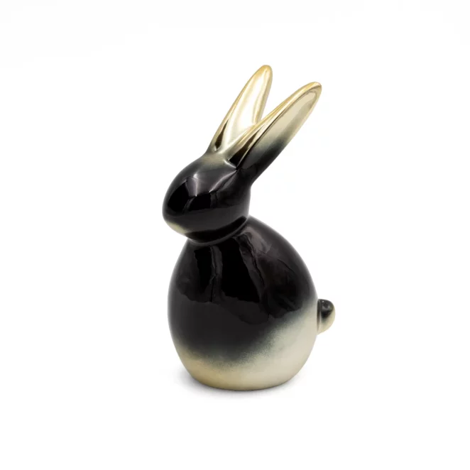 Figurka wielkanocna ZAJĄCZEK z glinki ceramicznej z efektem ombre