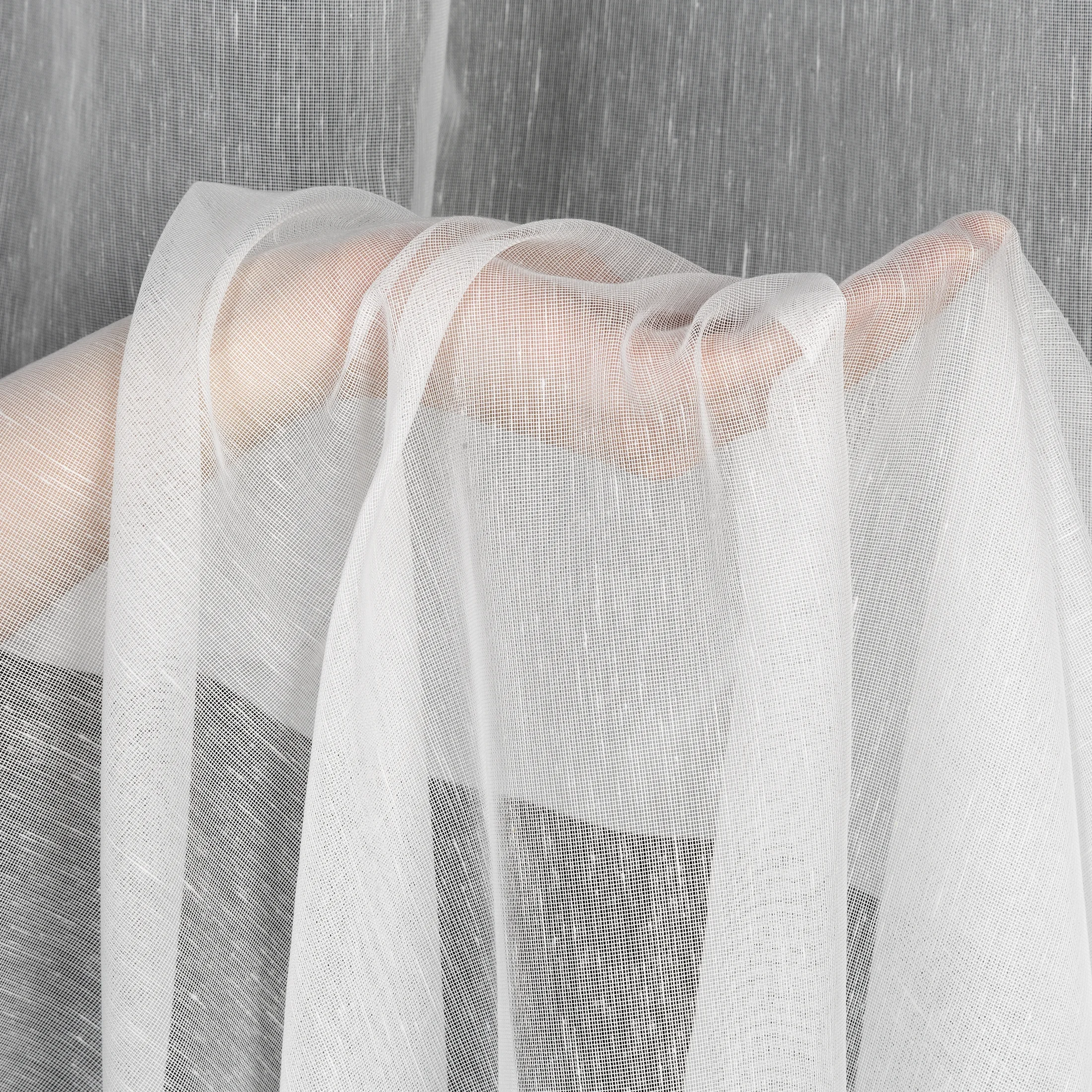 Firana biała o strukturze drobnego deszczyku 140x250 cm przelotka ADEL Eurofirany