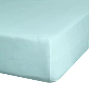 Prześcieradło jersey z gumką 240x220 cm z bawełny kolor miętowy 125 g/m2 Design 91 Eurofirany