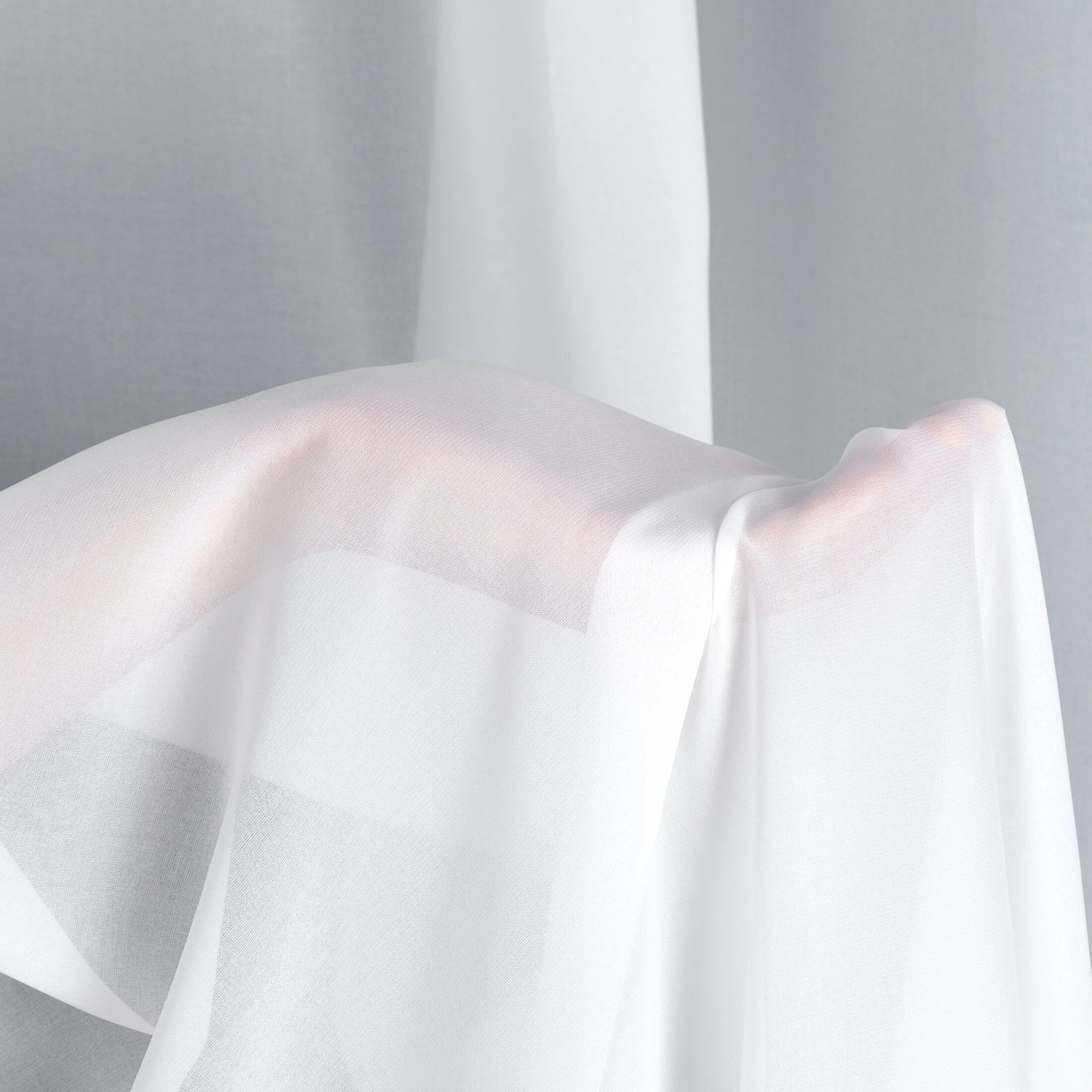 Firana biała matowa z tkaniny szyfonowej 140x270 cm taśma DEBRA Eurofirany