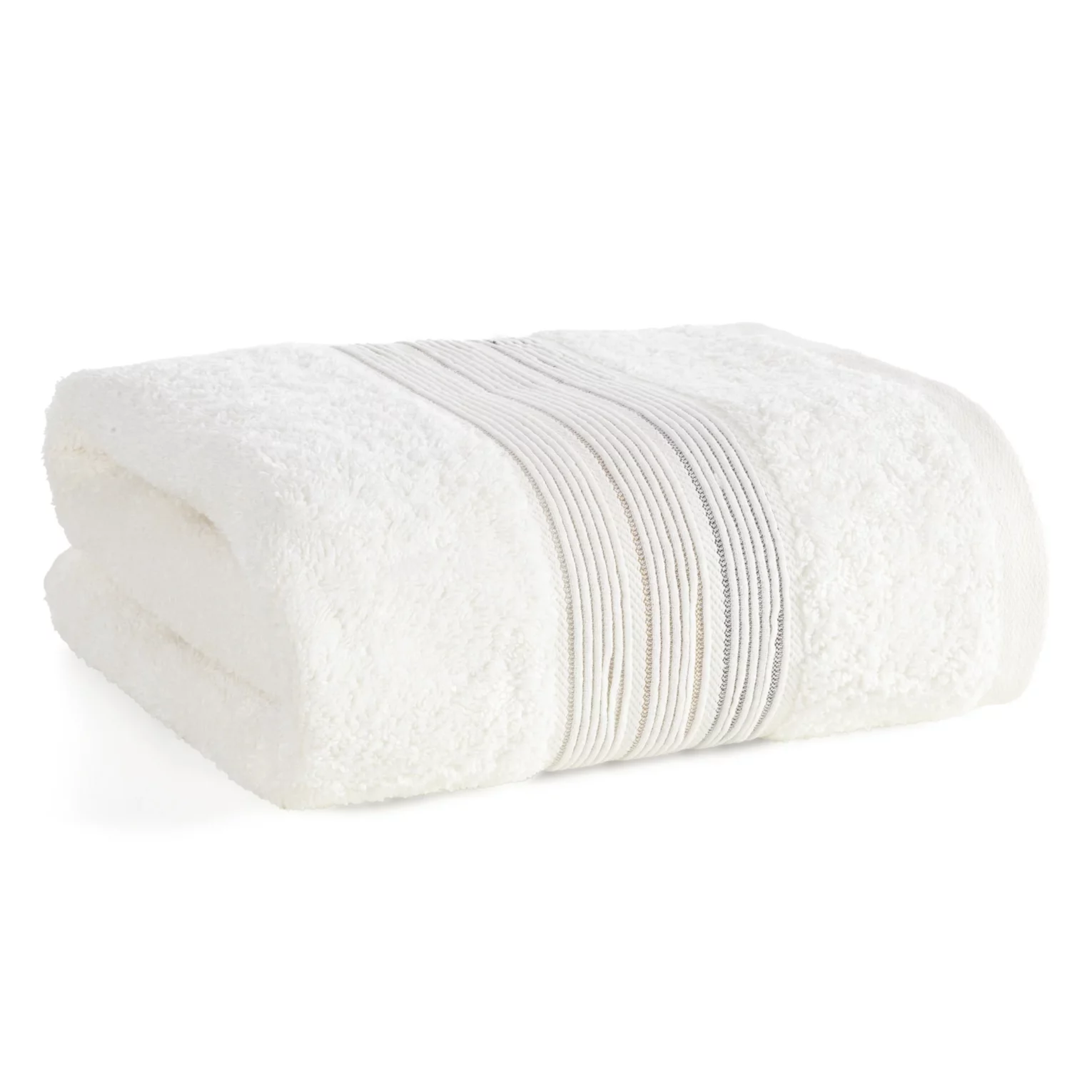 Ręcznik do rąk 30x50 cm bawełniany kolor kremowy w poziome paseczki 500 g/m2 VERANO Eurofirany