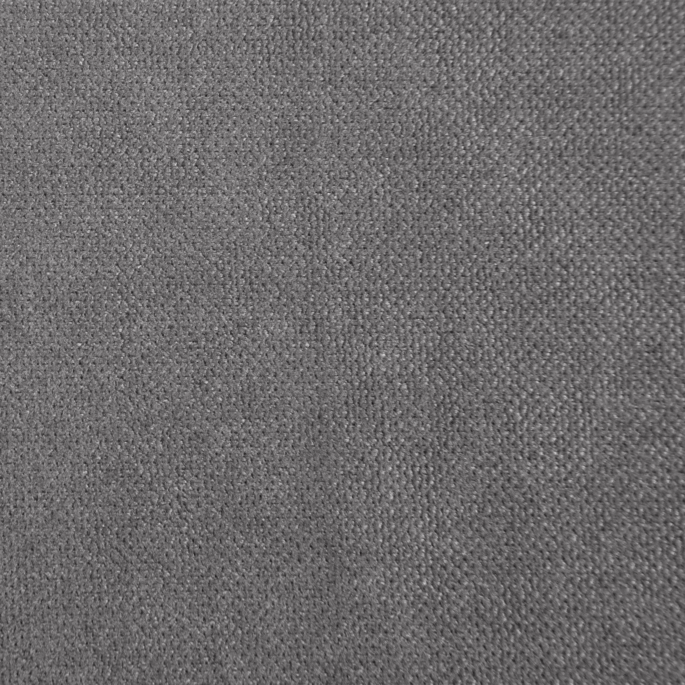 Zasłona grafitowa z tkaniny welurowej 160x260 cm szerokość po zmarszczeniu fala 1:2 Dora Eurofirany