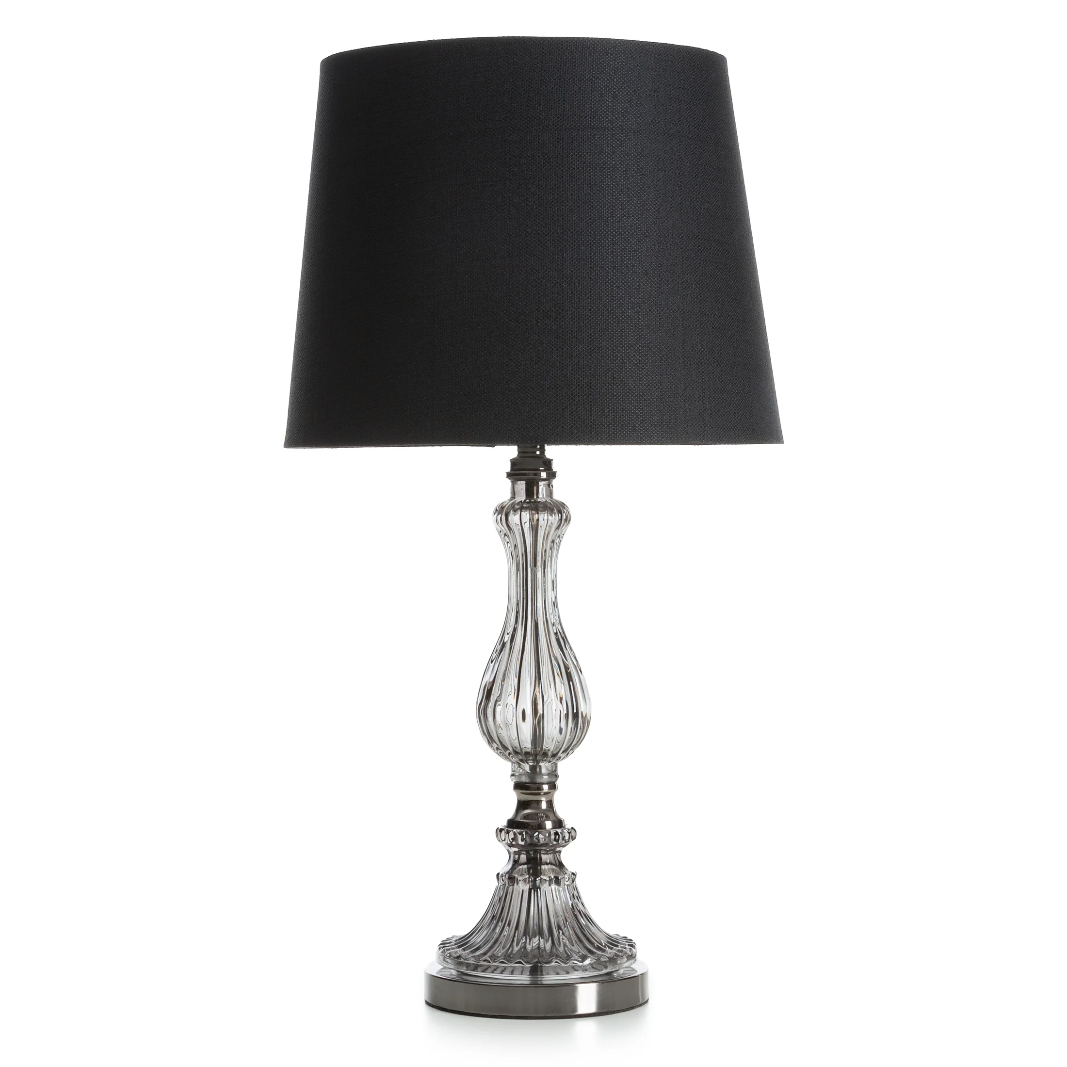 Lampa stołowa Remi z kryształową podstawą Eurofirany