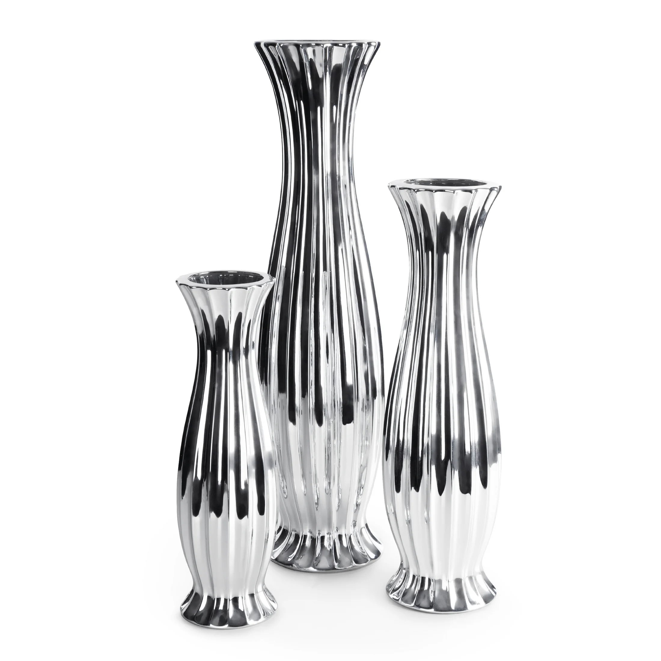 Wazon dekoracyjny FELIX o lśniącej powierzchni Eurofirany