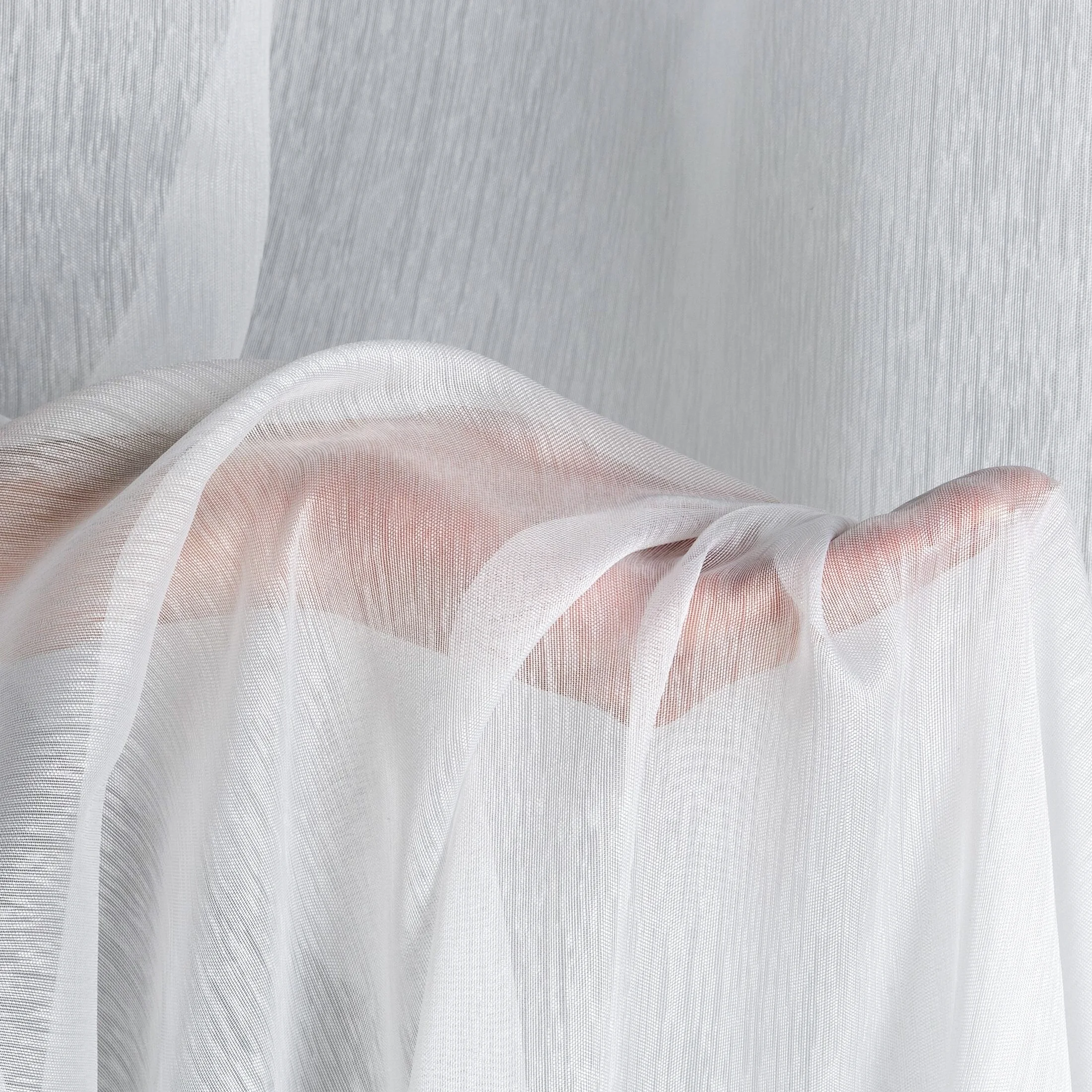 Firana biała o strukturze drobnego deszczyku wzór pionowy 350x160 cm przelotka REBECCA Eurofirany