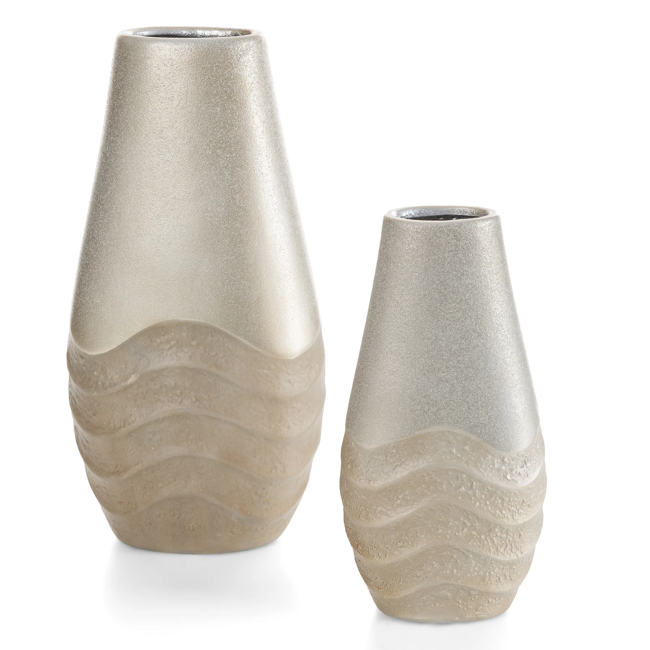 Patera dekoracyjna SANI zdobiona falistym wzorem Eurofirany