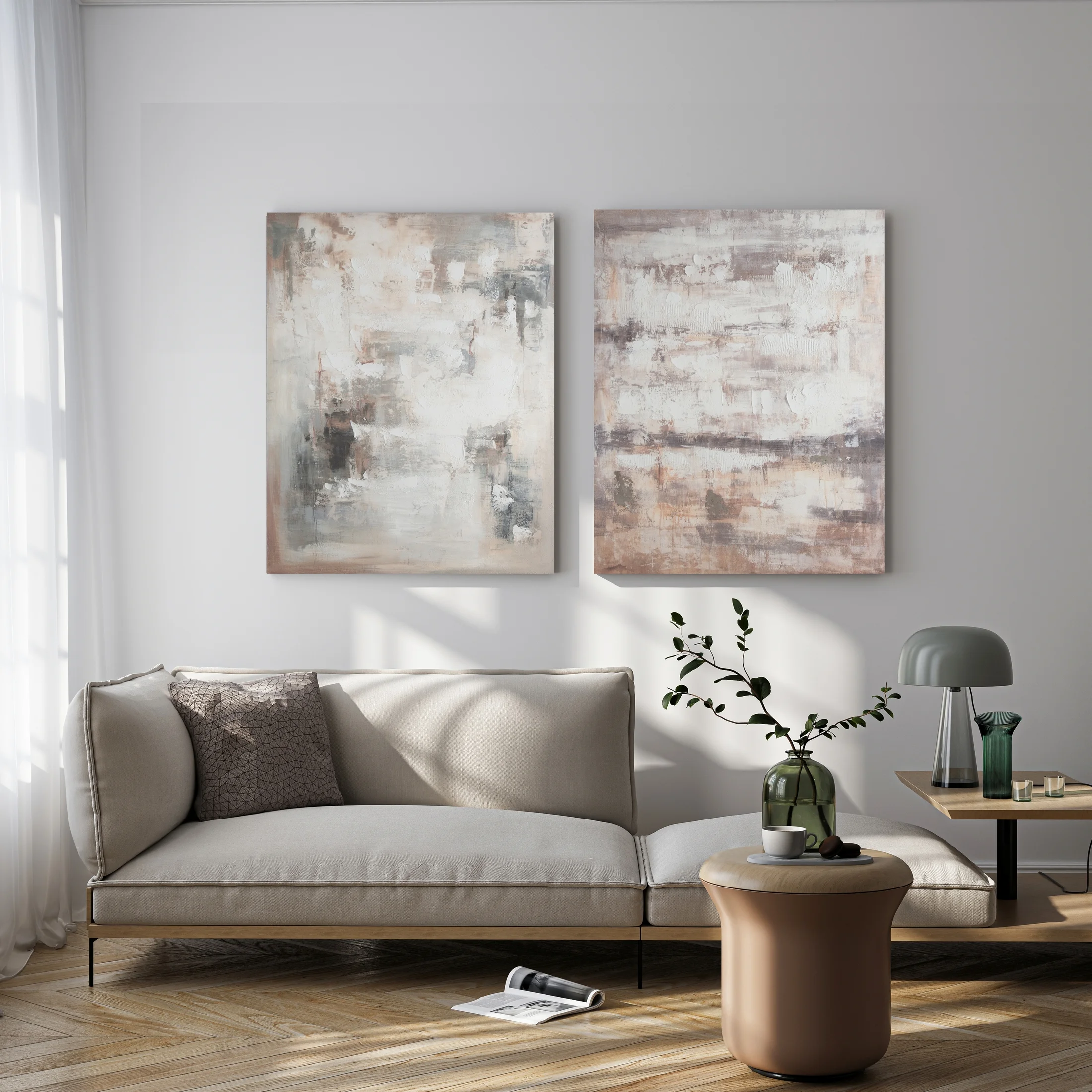 Obraz ręcznie malowany na płótnie z motywem abstrakcyjnym Eurofirany