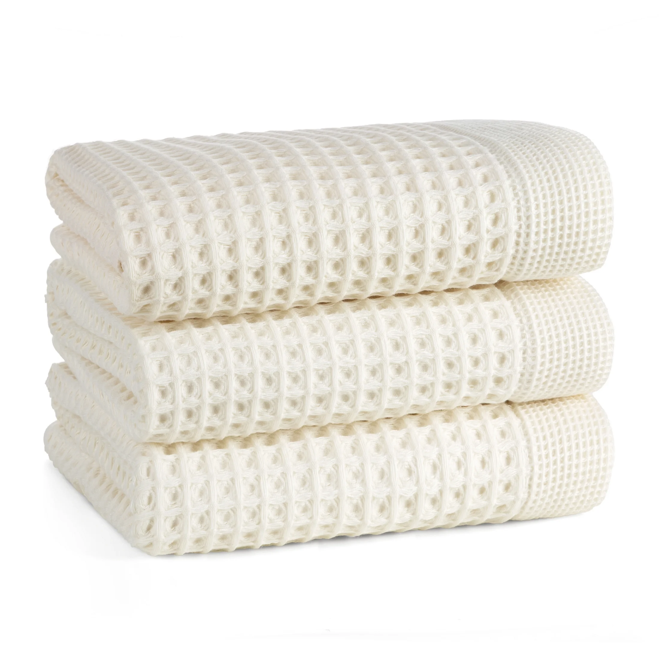 Ręcznik kąpielowy 90x150 cm bawełniany kolor kremowy o charakterystycznej gofrowej strukturze 400 g/m2 MELO Eurofirany