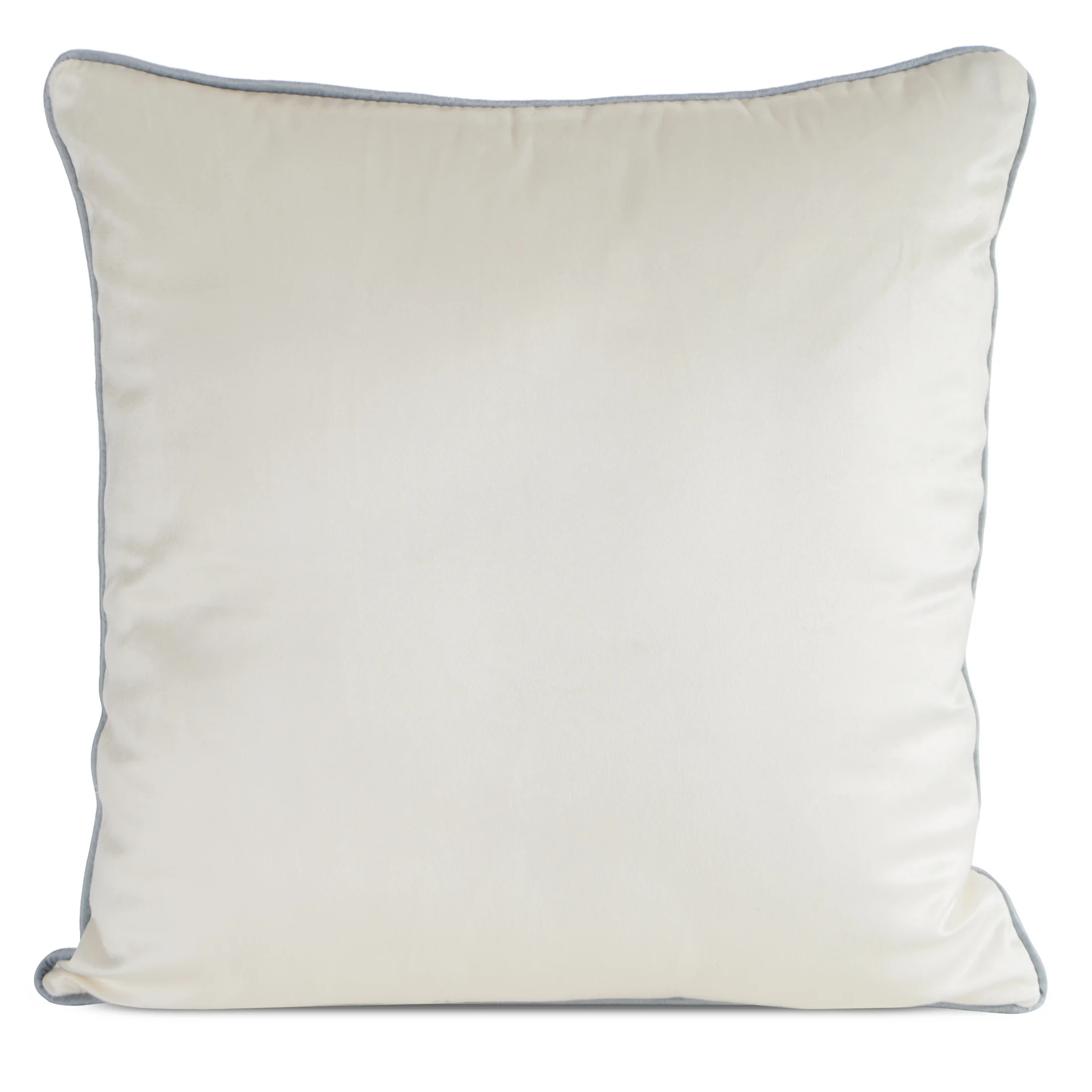 Poszewka na poduszkę 45x45 cm welwetowa kremowa, różowa z nadrukiem kwiatów ROSITA 2 Eurofirany