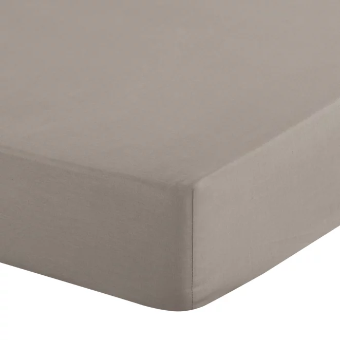 Prześcieradło z gumką 100x200 cm z mikrowłókna kolor jasnoszary 90 g/m2 SOFT Design 91 Eurofirany
