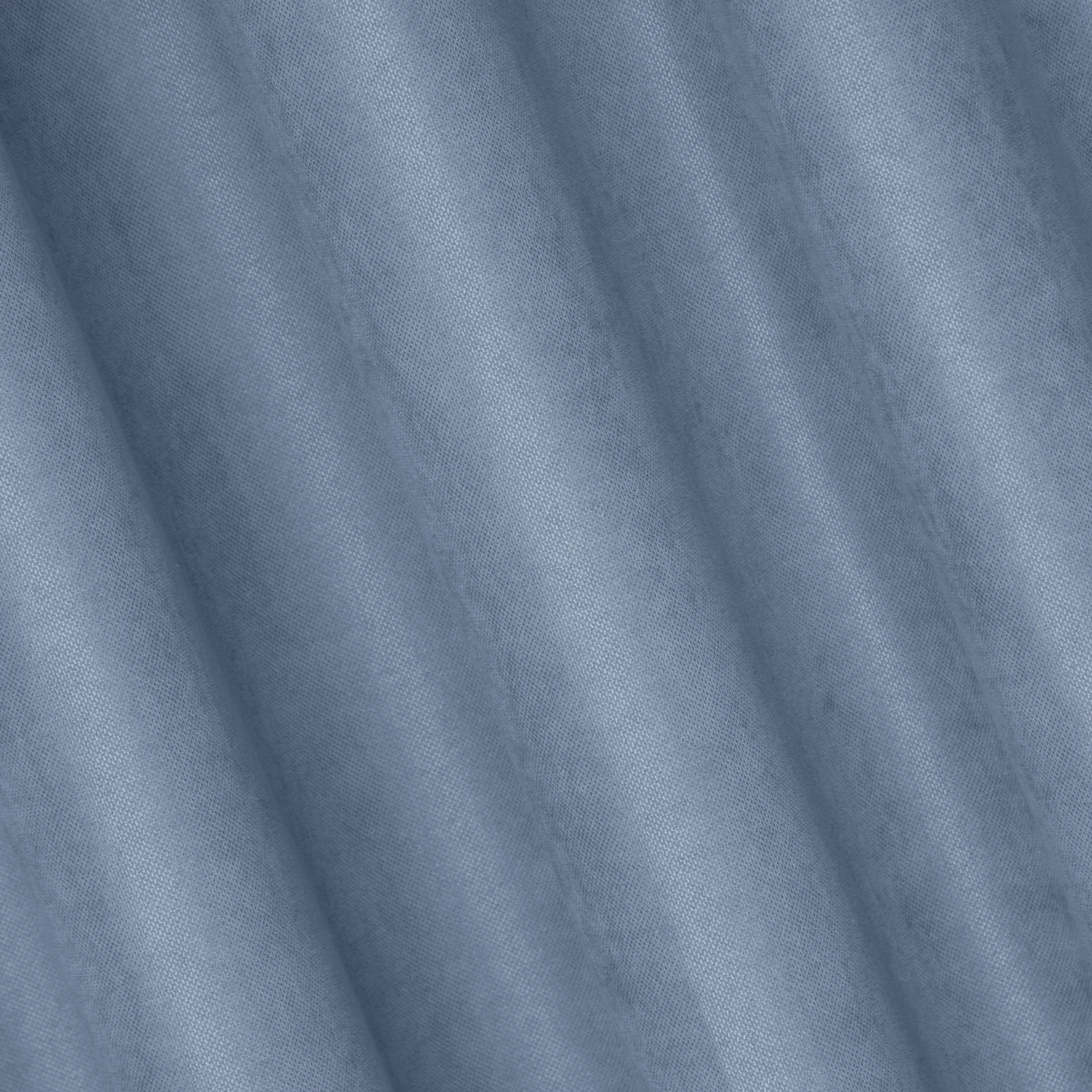 ADA NIEBIESKI DENIM ZASŁONA O STRUKTURZE PŁÓTNA NA PRZELOTKACH 140x250 cm EUROFIRANY