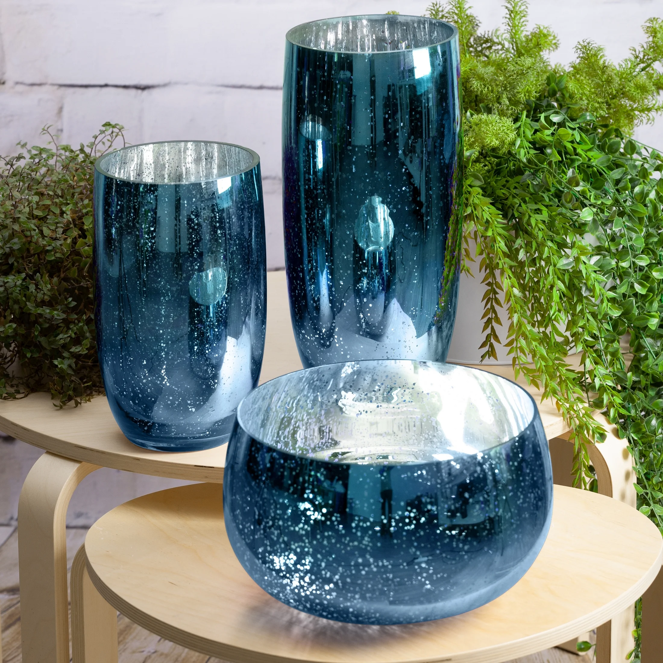 Wazon MOLLY 3 rożowy ze szkła artystycznego Eurofirany