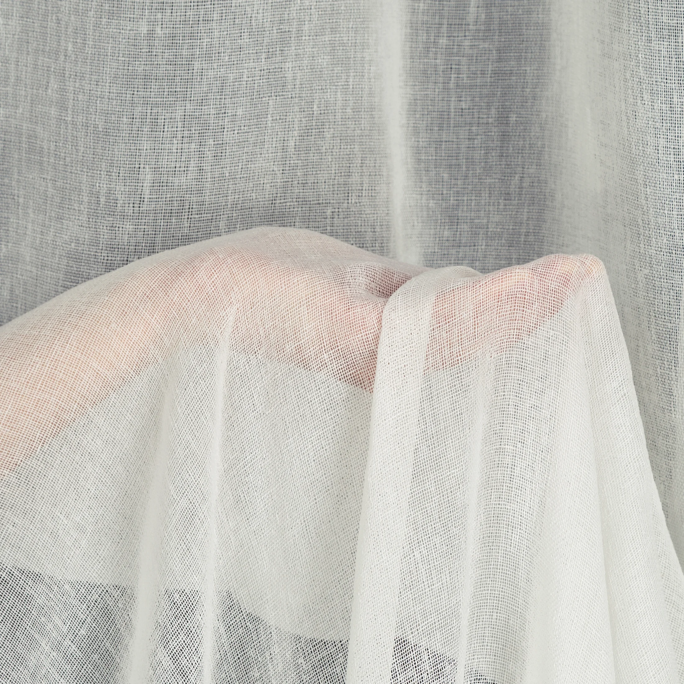 Zasłona kremowa o strukturze deszczyku z etaminy 140x250 cm przelotka ANGELICA Eurofirany