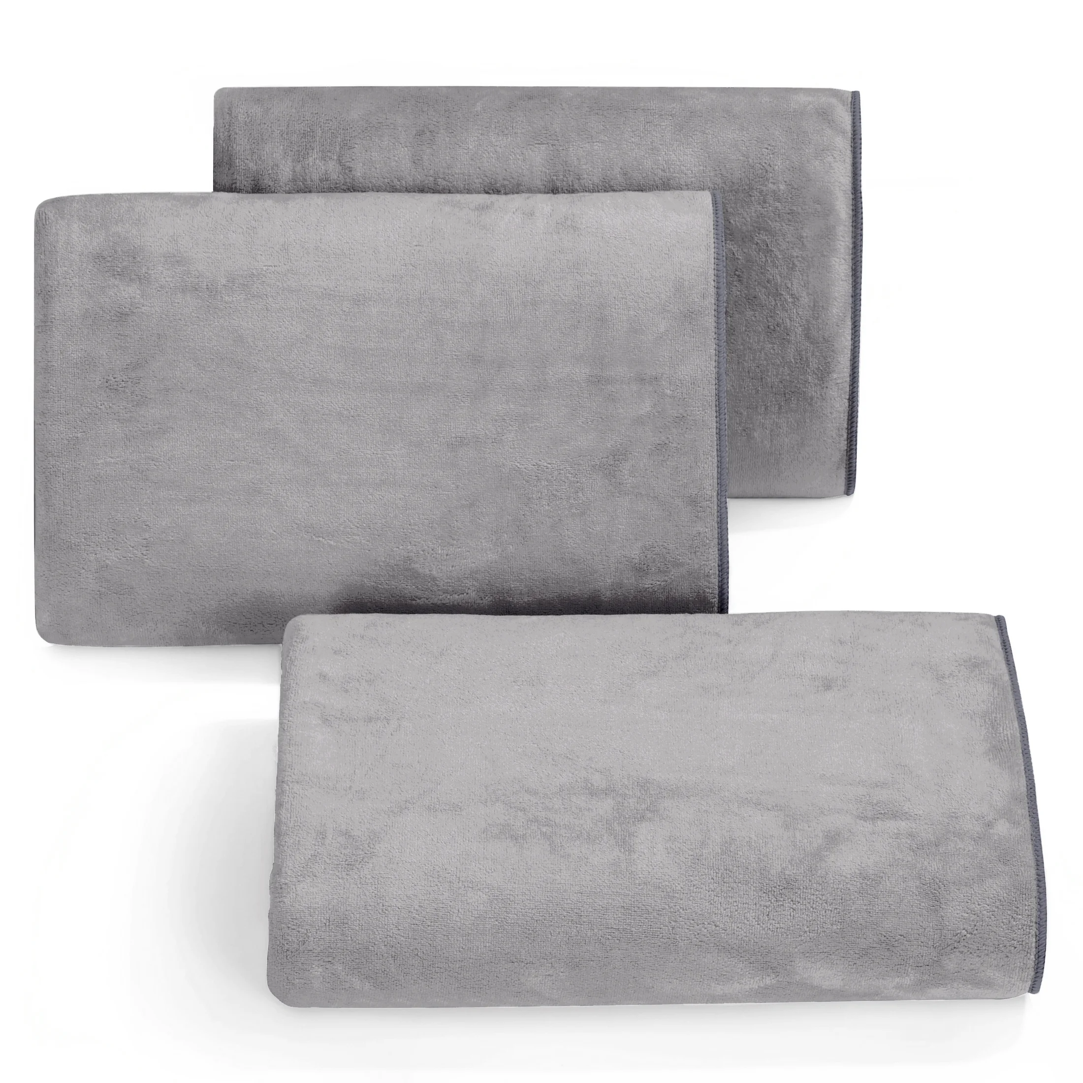 Ręcznik do rąk 30x30 cm z mikrofibry kolor stalowy sportowy,szybkoschnący 380 g/m2 AMY Eurofirany