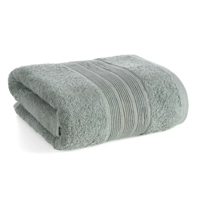 Ręcznik do rąk 30x50 cm bawełniany kolor miętowy w poziome paseczki 500 g/m2 VERANO Eurofirany